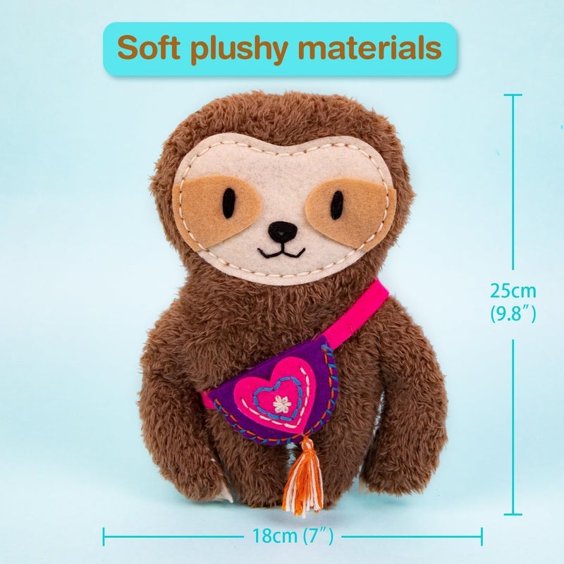 Avenir My First Sewing Kit for Beginner Ages 6+ I Premium Plush Big DIY Animals I Child-Safe Tools for Easy Crafting Fun I Motor Skills & Wiggle Stuff Stitching Creativity I Skill Gift for Boys & Girl - Image 4